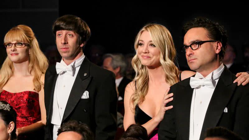 O elenco da série no último episódio de 'The Big Bang Theory' - Divulgação / CBS