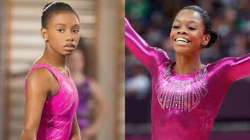 Gabby Douglas: Ficção e realidade - Getty Images e Divulgação