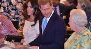 Meghan, Harry e Elizabeth durante evento no ano de 2018 - Getty Images