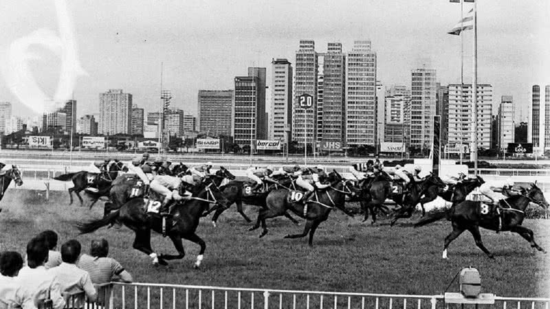 O Jockey Club na década de 1980 - Divulgação/ Porfírio Menezes/Jockey Club de São Paulo