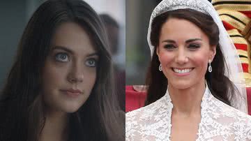 Kate Middleton: ficção e realidade - Divulgação/Netflix e Getty Images