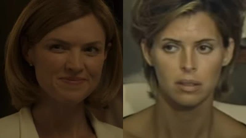 Erin Richards como Kelly em 'The Crown' e Kelly na vida real - Divulgação/Netflix e Reprodução/Vídeo/Youtube/AP