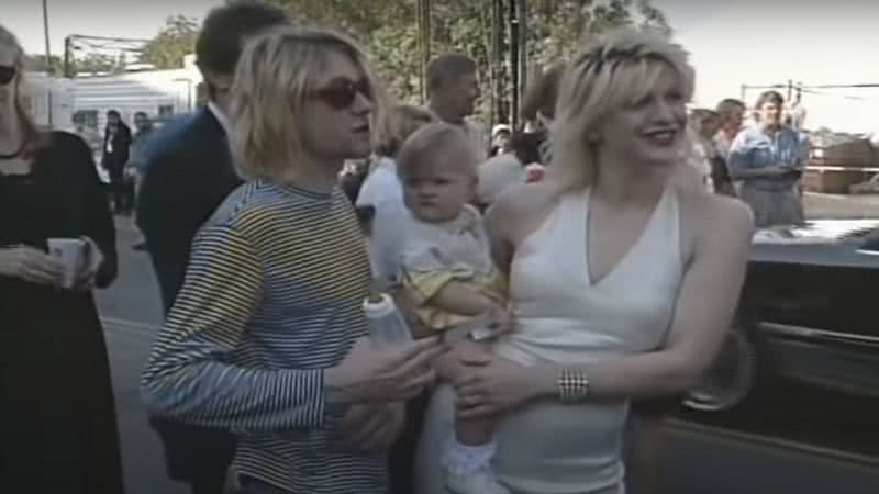 Kurt Cobain e Courtney Love no MTV VMAs em 1993 - Divulgação/Youtube