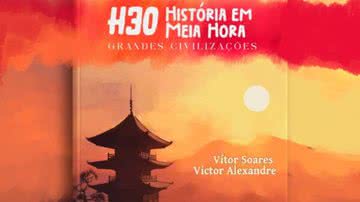 Capa do livro de 'Grandes Civilizações' e o professor Vitor Soares - Reprodução / Editora Literatour e Arquivo pessoal