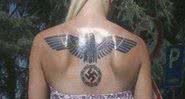 Tatuagem da 'Miss Hitler' - Divulgação / Youtube / 24horas.cl