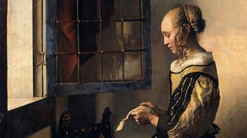 'Moça lendo uma carta à janela', de Johannes Vermeer - Domínio Público