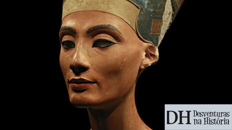 Busto de Nefertiti, rainha do Egito Antigo - Arkadiy Etumyan, via Wikimedia Commons