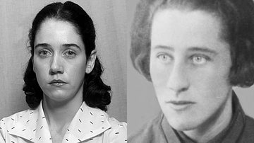 Camila Morgado como Olga Benário e a militante comunista - Divulgação/Europa Filmes / Wikimedia Commons