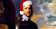 Montagem de Cromwell com o gorro do Papai Noel - Wikimedia Commons