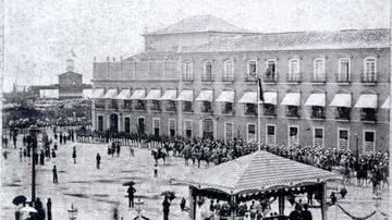 Paço Imperial no dia do casamento da Princesa Isabel, em 1864 - Wikimedia Commons/Domínio Público / Arsénio da Silva - National Archives of Brazil