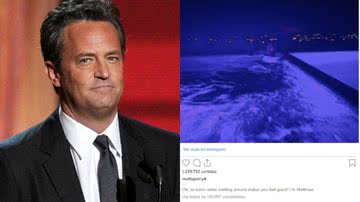 Matthew Perry e última foto compartilhada - Getty Images e reprodução/Instagram