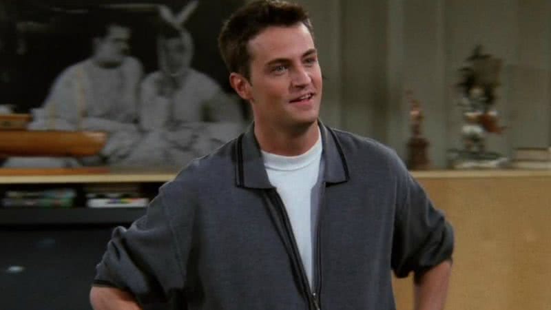 Matthew Perry como 'Chandler' no seriado Friends - Divulgação