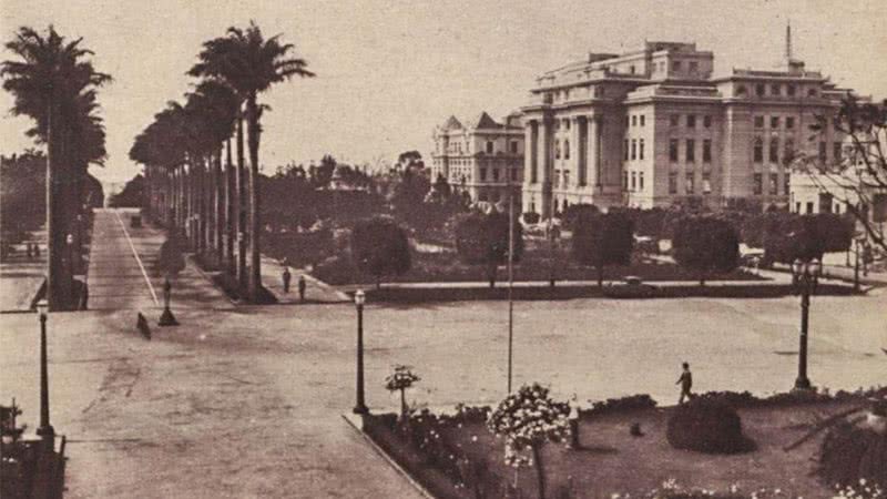 fotografia da praça da Liberdade, em Minas Gerais, em 1935 - O Malho/ Creative Commons/ Wikimedia Commons