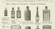 Anúncio sueco de produtos para cabelo dos anos 1905 e 1906 - Domínio Público/ Creative Commons/ Wikimedia Commons