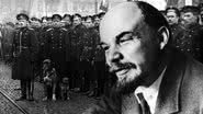 Montagem com fotografia tirada durante a Revolução Russa e o revolucionário comunista Vladimir Lenin - Domínio Público/ Divulgação/Domínio Público/Time Life Pictures/Mansell/The LIFE Picture Collection