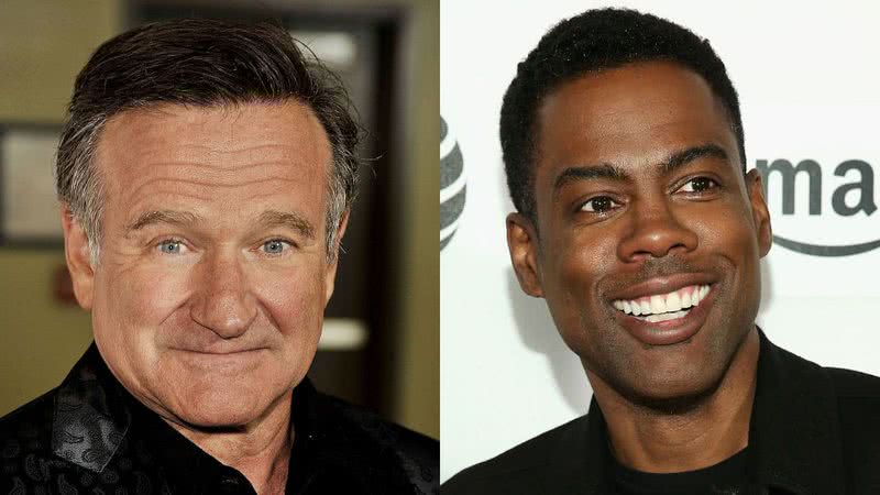 Os atores Robin Williams e Chris Rock - Getty Images