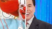 Montagem com a fotos do Palhaço Bozo e de Silvio Santos - Divulgação e Reprodução