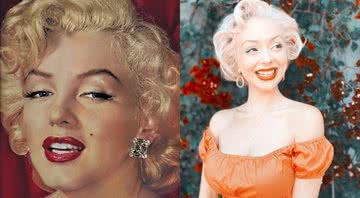 Marilyn Monroe e Jasmine Chiswell, respectivamente - Macfadden Publications via Wikimedia Commons/Divulgação/Instagram/@jasminechiswell