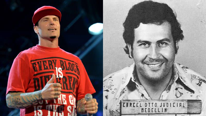 Vanilla Ice e Pablo Escobar, respectivamente - Getty Images / Domínio Público via Wikimedia Commons