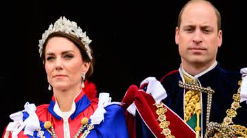 Kate Middleton e o príncipe William na coroação de Charles III - Getty Images