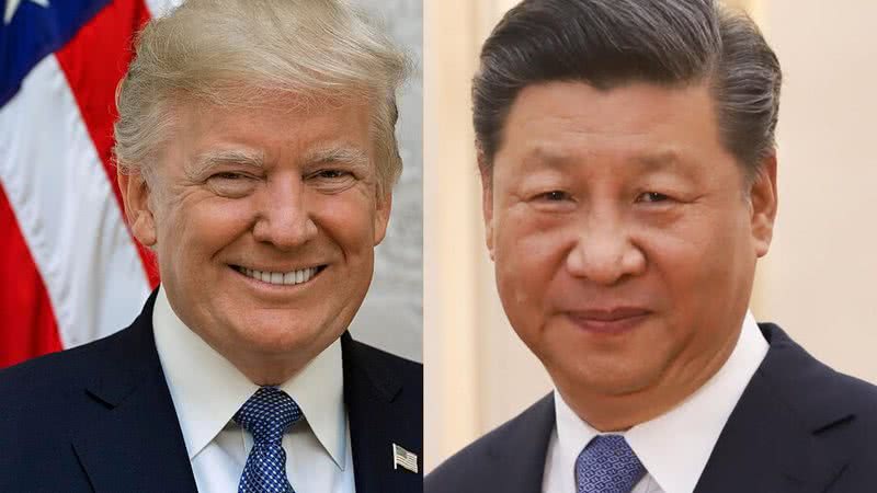 O presidente dos Estados Unidos, Donald Trump e o presidente da China, Xi Jinping - Wikimedia Commons