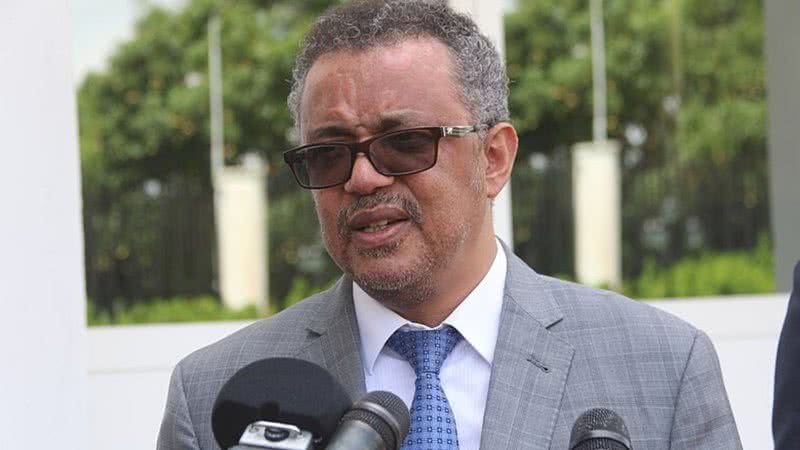 O diretor geral da OMS Tedros Adhanom Ghebreyesus em entrevista - Wikimedia Commons