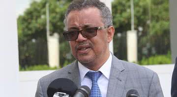 O diretor geral da OMS Tedros Adhanom Ghebreyesus em entrevista - Wikimedia Commons