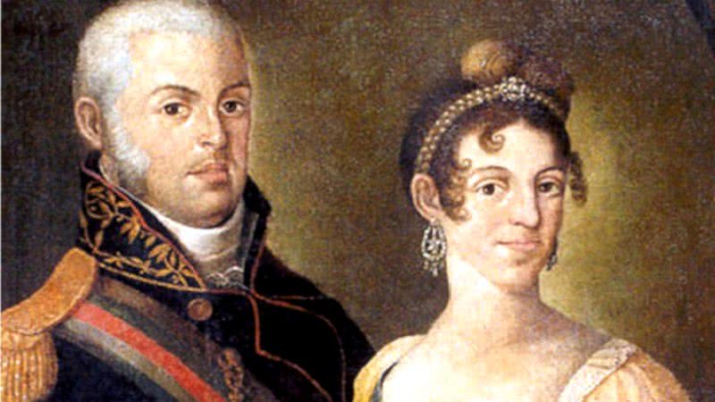 Dom João VI e Carlota Joaquina em pintura oficial - Wikimedia Commons