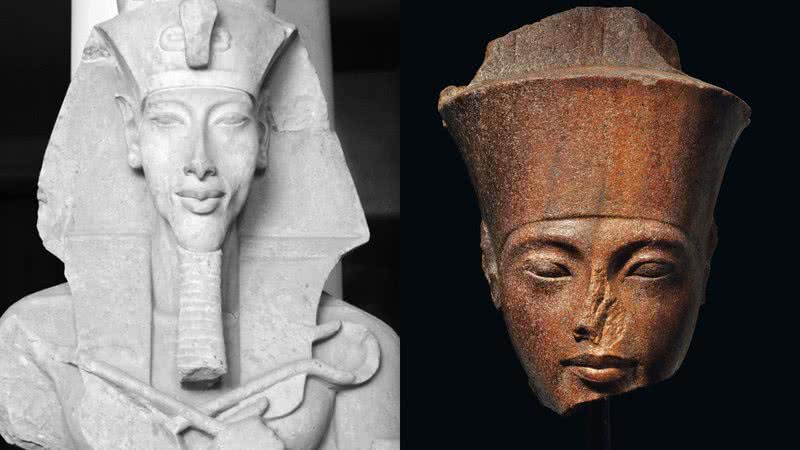 Montagem de Akhenaton e Tutancâmon - Wikimedia Commons