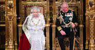 Rainha Elizabeth e Príncipe Charles na abertura do parlamento, em outubro de 2019 - Getty Images