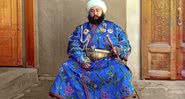 Na imagem colorizada, Emir de Bukhara - Sergey Prokudin-Gorsky