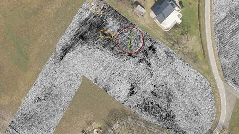 A tecnologia foi capaz de identificar o enterro sem danificar o solo - Norwegian Institute for Cultural Heritage