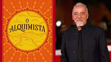 Capa do livro 'O Alquimista' e o autor, Paulo Coelho - Divulgação/Amazon / Getty Images