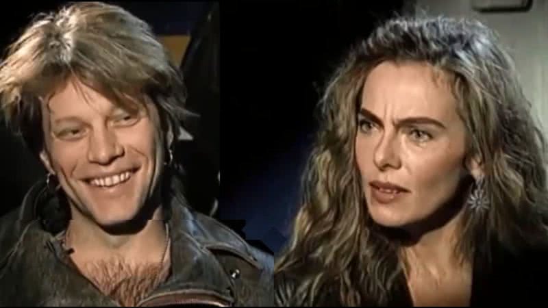 Bruna se assusta com afirmação feita por Bon Jovi durante entrevista no "Gente de Expressão" - Divulgação / Manchete