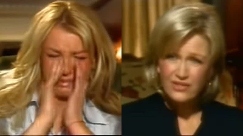 Britney chora em frente a Diane Sawyer - Divulgação / YouTube / ABC