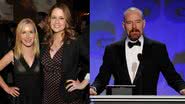 Jenna Fischer e Angela Kinsey, atrizes de The Office / Bryan Cranston, diretor do episódio 'Work Bus' - Getty Images