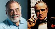 Coppola em montagem com Brando no papel de 'Don Corleone' - Getty Images / Divulgação / Paramount