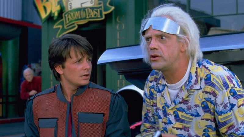 Michael J. Fox e Christopher Lloyd em 'De Volta Para o Futuro' - Divulgação / Universal Studios