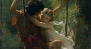 Pintura de 1873, intitulada Springtime - Pierre-Auguste Cot