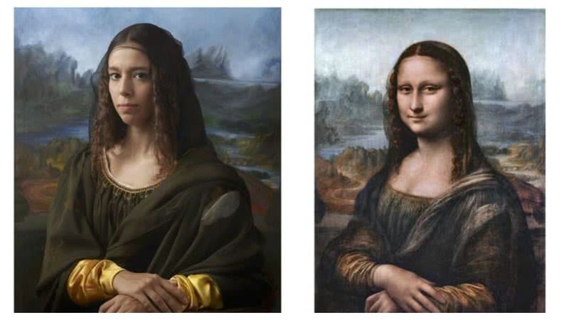 Relação do retrato de Mona Lisa e sua neta de 15° grau - Divulgação / Drew Gardner