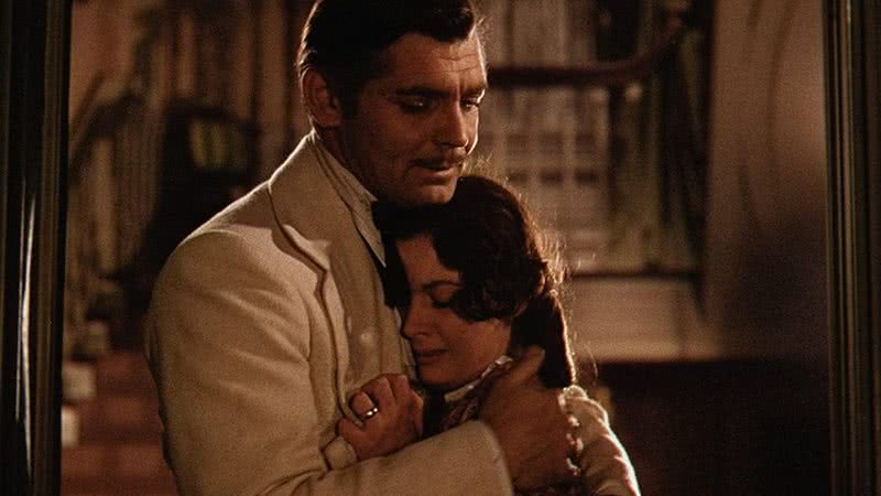 O casal principal do filme, interpretados por Clark Gable e Vivien Leigh - Divulgação/Warner Home Video