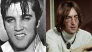 Os astros Elvis Presley e John Lennon - Rossano aka Bud Care via Wikimedia Commons / Divulgação/Youtube/xezene1