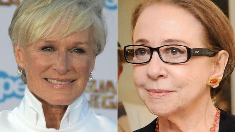 Glenn Close em 2014 (esq) e Fernanda Montenegro em 2015 (dir) - Creative Commons