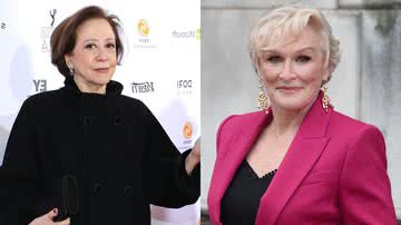 Glenn Close em e Fernanda Montenegro em montagem - Wikimedia Commons