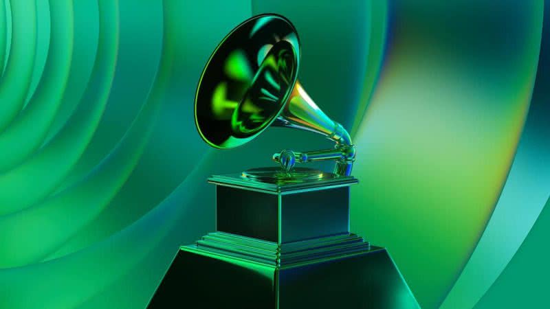 Foto enfatiza troféu entregue aos vencedores da premiação - Divulgação / The Recording Academy GRAMMYs