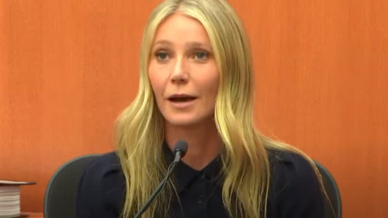 A atriz Gwyneth Paltrow durante julgamento - Reprodução / Vídeo