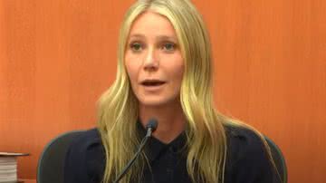 A atriz Gwyneth Paltrow durante julgamento - Reprodução / Vídeo