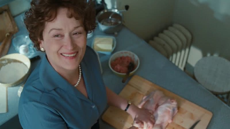 Trecho de trailer do filme 'Julie & Julia', de 2009, em que Meryl Streep interpreta Julia Child - Reprodução/Columbia Pictures