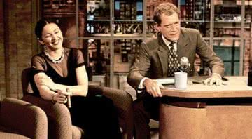 Madonna no palco do Late Show with David Letterman - Divulgação / CBS