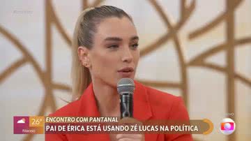 Atriz Marcela Fetter durante entrevista no 'Encontro' - Reprodução/Globoplay